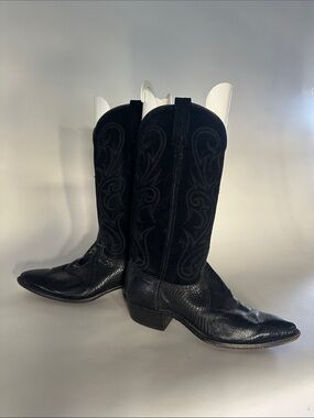 Dan Post Black Cowboy Boots 8.5